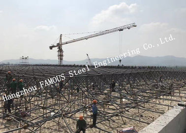 중국 뜨거운 담궈진 직류 전기를 통한 지상 처리를 가진 산업 조립식 강철 건물 협력 업체