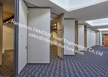 중국 PVC 패널 접게된 문 회의실을 위한 방음 미끄러지는 아코디언 분할 문 협력 업체