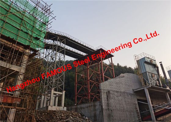 중국 나의 것은 복도 벨트 콘베어 갈레리 제작 산업적 강철 빌딩을 운반하는 것 계획합니다 협력 업체