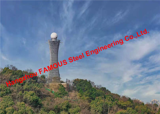 중국 주문 제작되고 정밀도 미리 제조하는 철골 구조물 레이더 기상 타워 제작 협력 업체