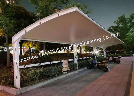 중국 조립식 주차장 틈새를 주차하는 자동차를 지붕으로 덮는 PVDF 선박 강철 막 구조물 협력 업체