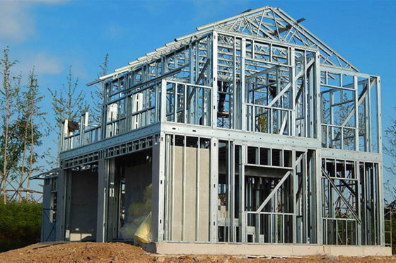 중국 모듈 Eu 표준 에너지 능률적인 가벼운 강철 Q345b 조립식으로 만들어진 집 건축 협력 업체