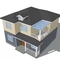 모듈 조립식 빌라 집을 건설하는 빠른 집회 내진성 조명 철골 구조물 협력 업체