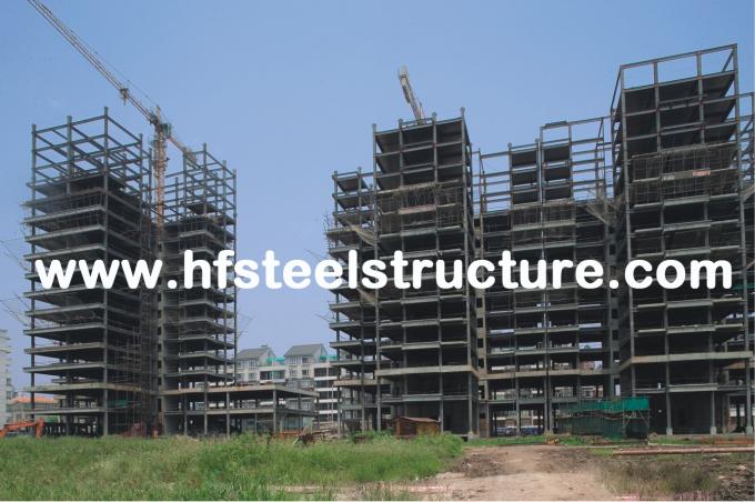 관례에 의하여 조립식으로 만들어지는 산업 Q235의 Q345 강철 저장 다층 강철 건물 0