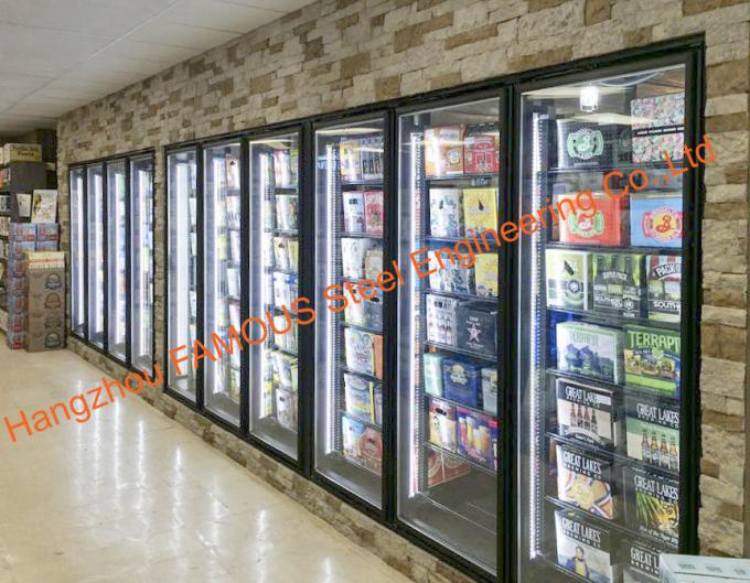슈퍼마켓 Multideck는 찬 방/냉장고 부속/냉장고를 위한 유리제 문을 가열했습니다 5