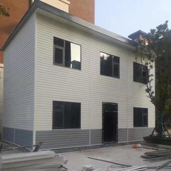 가벼운 철골 집 외부 매달리는 보드 주문 제작된 빛깔 PVC 방수되 클래딩 외부 벽 비닐 사이딩 0