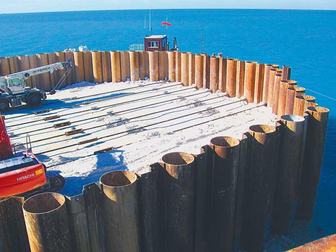 교량/항구 건축을 위한 ASTM A252 표준 강관 말뚝 박기 관 2