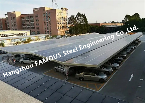 중국 체계를 설치하는 주문을 받아서 만들어진 방수 광전지 패널 알루미늄 태양 PV 간이 차고 협력 업체