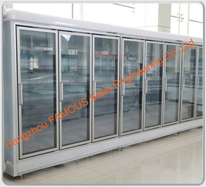 중국 상업적인 냉각 전시 냉각장치 유리제 문 전시 냉장고 유리 문 협력 업체