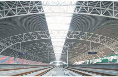 중국 조립식으로 만들어진 현대 산업 강철 건물, 넓은 경간 철도역 관 트러스 협력 업체