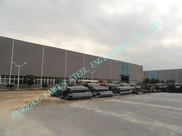 중국 75채의 x 95채의 Multispan 조립식 가옥 ASTM 산업 강철 건물, 내화성이 있는 회화 저장 집 협력 업체