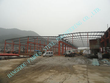 중국 조립식 가옥 78 x 96 Multispan 입히는 가벼운 산업 강철 빌딩 ASTM 저장 집 협력 업체