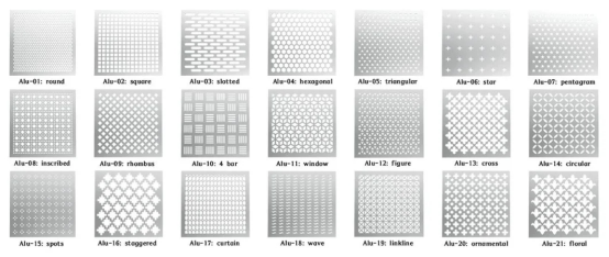 수직 알루미늄 퍼포레이티드 선별은 20 밀리미터와 수평선상 선블레이드 루버에 판벽널을 끼웁니다 0